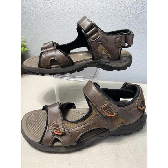 Rugged Outback Mens Brown Adjustable Strap Sandals Size 10 - Picture 2 of 7
